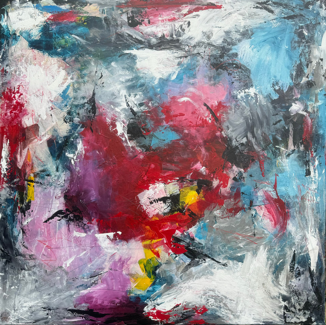 Another day at the carnival - 80x80 cm